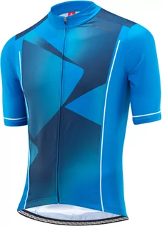 Koszulki rowerowe - Löffler Geo Hotbond Full Zip Bike Jersey Men, niebieski EU 50 2022 Koszulki kolarskie - grafika 1