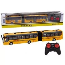 Autobus szkolny przegubowy R/C 1:32 żółty Leantoys - Zabawki zdalnie sterowane - miniaturka - grafika 1