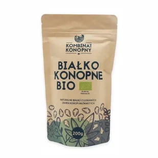Kombinat Konopny BIAŁKO KONOPNE BIO 200g - Ziarna i nasiona roślin strączkowych - miniaturka - grafika 1