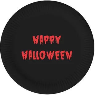 Talerzyki na Halloween - Krwawe Halloween - 18 cm - 6 szt. - Halloween - miniaturka - grafika 1