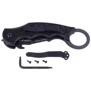 Nóż składany FOX The Dart Karambit Black G10, Black Idroglider N690 by Doug Marcaida (FX-597 XT) - Noże - miniaturka - grafika 7