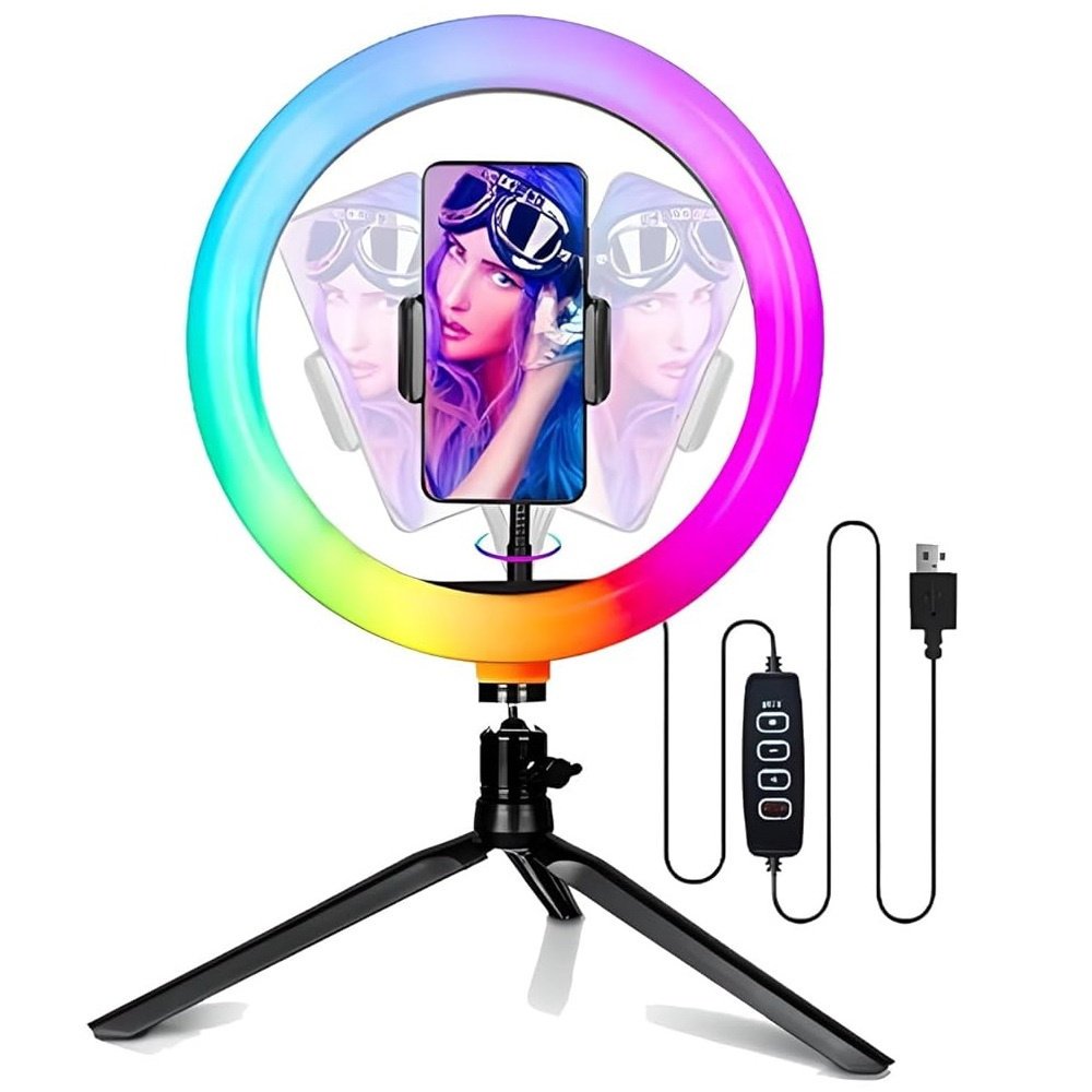 Lampa Pierścieniowa 15W RGB LED Ring Fill Light 10