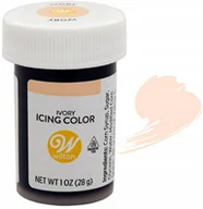 Dodatki do ciast w proszku - WILTON BARWNIK SPOŻYWCZY W ŻELU do tortu kość słoniowa ecru odcień biały - miniaturka - grafika 1