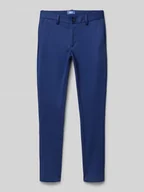 Spodnie i spodenki dla chłopców - Chinosy o kroju slim fit z ozdobnymi szwami i dodatkiem wiskozy model ‘JAXON’ - miniaturka - grafika 1