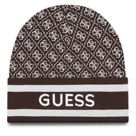 Czapki damskie - Czapka Guess W4BZ21 Z3JD2 Brązowy - miniaturka - grafika 1