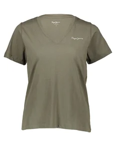 Pepe Jeans Koszulka w kolorze khaki - Koszulki i topy damskie - miniaturka - grafika 1