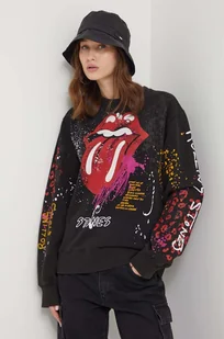 Desigual bluza damska kolor czarny wzorzysta - Bluzy damskie - miniaturka - grafika 1