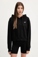 Bluzy damskie - Vans bluza bawełniana damska kolor czarny z kapturem z aplikacją VN000P5PBLK1 - miniaturka - grafika 1