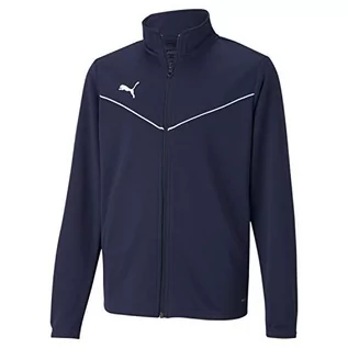 Bluzy dla chłopców - Puma Bluza chłopięca Teamrise Training Poly Jacket niebieski Peacoat White 152 657393 - grafika 1