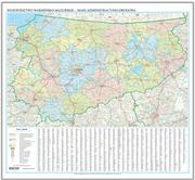 Mały naukowiec - EkoGraf, Województwo warmińsko-mazurskie mapa ścienna na podkładzie w drewnianej ramie, 1:200 000 - miniaturka - grafika 1