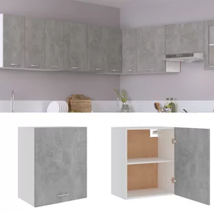 vidaXL Szafka kuchenna, szarość betonu, 50x31x60 cm, płyta wiórowa 801264 - Szafki kuchenne - miniaturka - grafika 1