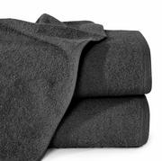 Ręczniki - Ręcznik bawełniany 50x100 GŁADKI 1 jednokolorowy czarny - miniaturka - grafika 1