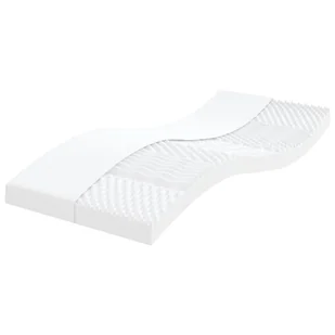 vidaXL Materac piankowy, biały, 90x220 cm, 7-strefowy, twardość 20 ILD - Materace - miniaturka - grafika 1