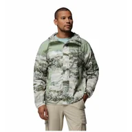 Kurtki męskie - Męska wiatrówka Columbia Challenger™ II Novelty Windbreaker Rozmiar: XXL / Kolor: biały/zielony - miniaturka - grafika 1