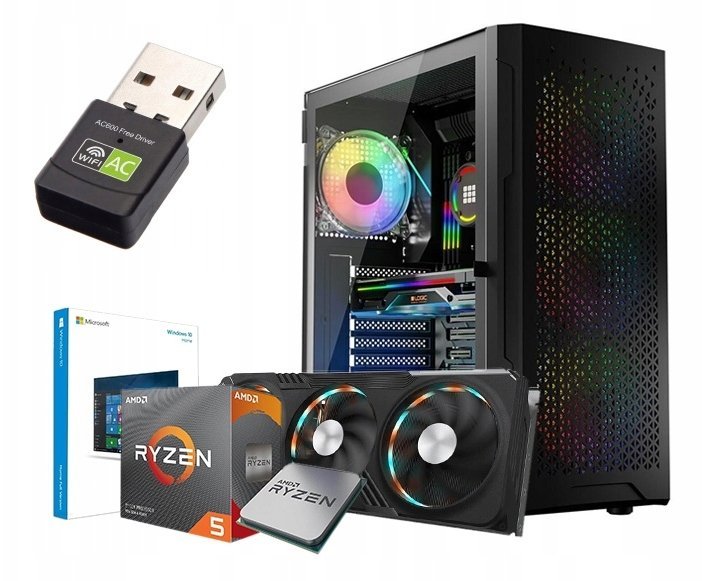 Netcom PROFESJONALNY GAMINGOWY DO GIER RYZEN 7 7800X3D 32GB RTX 5060Ti 8GB M.2 1TB W11 4xRGB