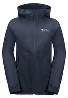 Kurtki i płaszcze dla chłopców - Jack Wolfskin Unisex Stormy Point Jacket, Night Blue, 176 (DE) - miniaturka - grafika 1