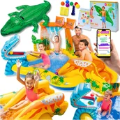 Place zabaw - HIT! BASEN DLA DZIECI + DODATKI DO OGRODU NA LATO DMUCHANY PLAC ZABAW DLA DZIECI ZJEŻDŻALNIA INTEX XXL PREZENT DLA DZIECI + EBOOK - miniaturka - grafika 1