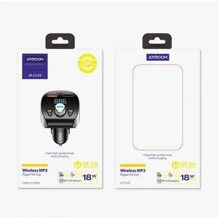 Joyroom transmiter FM Bluetooth 5.0 MP3 micro SD ładowarka samochodowa 2x USB 18 W 3 A Quick Charge 3.0 czarny (JR-CL02) - Transmitery FM - miniaturka - grafika 8