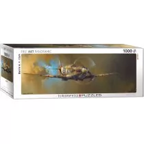 Eurographics Puzzle 1000 panoramiczne Samolot bojowy, Spitfire by BArrie A.F.C 6010-0952 - Puzzle - miniaturka - grafika 1