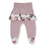 Śpiochy dla niemowląt - PÓŁŚPIOSZKI Z FALBANKĄ RÓŻA AKWARELA 80 - miniaturka - grafika 1