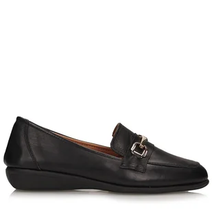 Klasyczne czarne mokasyny Toscanio ALBI 2202 - 38 - Mokasyny damskie - miniaturka - grafika 1