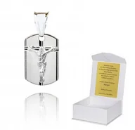 Biżuteria dla dzieci - ! 925 Srebrny Medalik Katolicki 925 2 g 2,5 cm M1 - miniaturka - grafika 1