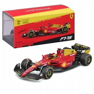 Ferrari F1-75 GP Włoch 2022 Charles Leclerc BOLID F1 1:43 BBURAGO 18-36831 - Samochody i pojazdy dla dzieci - miniaturka - grafika 1