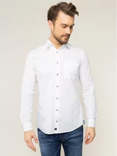 Koszule męskie - Strellson Koszula Carver 30018831 Biały Slim Fit - grafika 1