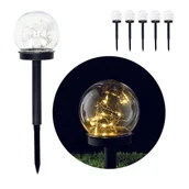 Lampy ogrodowe - Zestaw 5-PAK lampa solarna PALMA 0,12W barwa CIEPŁA 3000K wbijana LEDOWA - miniaturka - grafika 1