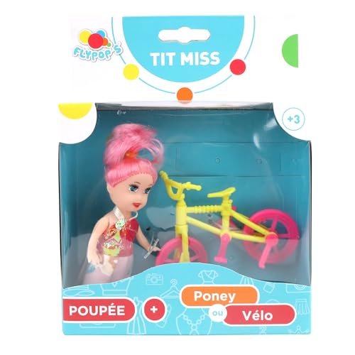FLYPOP'S - Mini Lalka - Zabawka dla Dzieci - 070506LIN - Losowy Model - Plastik - Manekin - Lalka - Manekin - 12 cm x 4,5 cm - Dla Dzieci od 3 Lat.
