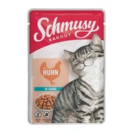 Mokra karma dla kotów - Schmusy Ragout mokra karma dla kota Adult w sosie Kurczak 44x100 g - miniaturka - grafika 1