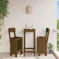 Fotele i krzesła ogrodowe - vidaXL Stołki barowe, 2 szt., miodowy brąz, 40x48,5x115,5 cm, sosna - miniaturka - grafika 1