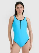 Stroje kąpielowe - 4F Kostium kąpielowy jednoczęściowy damski - niebieski L - miniaturka - grafika 1