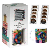 Zestawy upominkowe - Gotowy zestaw prezentowy „My Christmas Mug!“ kawa aromatyzowana PREMIUM różne smaki 10szt. kubek prezent upominek na święta mikołaja pod choinkę dla.. - miniaturka - grafika 1