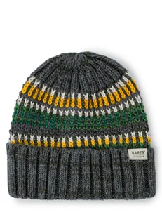 Barts Czapka męska - Travvis Beanie Mężczyźni Sztuczne włókno szary wzorzysty, ONE SIZE - Czapki męskie - miniaturka - grafika 1