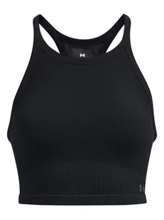 Under Armour Top sportowy "Rush Seamless" w kolorze czarnym - Koszulki sportowe damskie - miniaturka - grafika 1