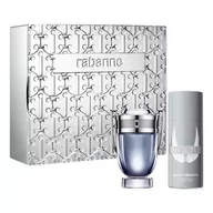 Zestawy kosmetyków męskich - Zestaw Christmas 2023 Paco Rabanne Invictus Woda Toaletowa 100 ml + Deodorant 150 ml (3349668623235) - miniaturka - grafika 1