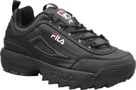 Buty sportowe męskie - Fila DISRUPTOR LOW 101026212V czarny - miniaturka - grafika 1