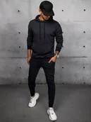 Dresy męskie - Dres męski czarny Dstreet AX0681-M - miniaturka - grafika 1