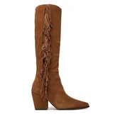 Kozaki damskie - Kozaki Aldo Kaelya 14100210 Brązowy - miniaturka - grafika 1