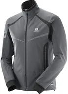Kurtki i kamizelki sportowe damskie - Salomon Kurtka Salomon RS Warm Softshell Iron 397081 - miniaturka - grafika 1