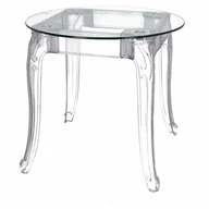 Stoły - D2.Design DESIGN Stół Ghost 80cm transparentny - miniaturka - grafika 1