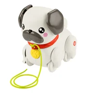 Zabawki interaktywne dla dzieci - Zabawka FISHER PRICE Pets Spacerowy Mopsik HTW94 - miniaturka - grafika 1
