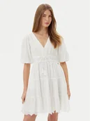 Sukienki - Pepe Jeans Sukienka letnia Day PL953694 Biały Regular Fit - miniaturka - grafika 1