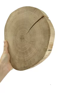 Okorowany Plaster Dębu 20-25 Cm Gr. 4 Cm Szlifowany Drewno Dębowe Naturalny Surowy / Wamar-Sosenka - Dekoratorstwo - miniaturka - grafika 1