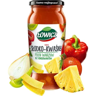 Łowicz SOS SŁODKO-KWAŚNY 500 G zakupy dla domu i biura 36449932 - Sosy w słoikach - miniaturka - grafika 1