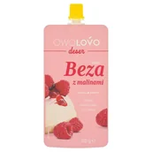 Soki i napoje niegazowane - Owolovo Deser owocowo-ryżowy smak beza z malinami 120 g - miniaturka - grafika 1