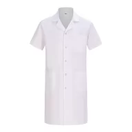 Fartuchy i rękawice kuchenne - MISEMIYA - Unisex fartuch laboratoryjny - Sanitary Uniform Medical Kittel apteka Ref: Q8162, biały, L - miniaturka - grafika 1