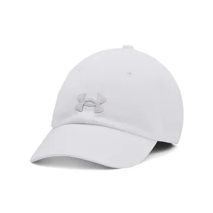 Damska Czapka z daszkiem UNDER ARMOUR WOMEN'S UA BLITZING ADJ 1376705-100 – Biały - Czapki damskie - miniaturka - grafika 1
