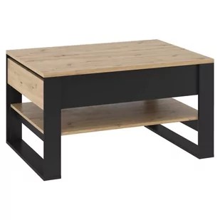Stolik kawowy QUANT QA-09 dąb artisan/czarny - Ławy i stoliki kawowe - miniaturka - grafika 1